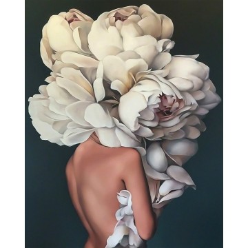 Набір алмазної вишивки Дама з піонами SP111