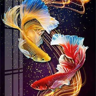 Алмазна мозаїка 30х40 Кольорові рибки ST478