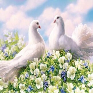 Алмазна мозаїка Пара голбів 30х40 ST470