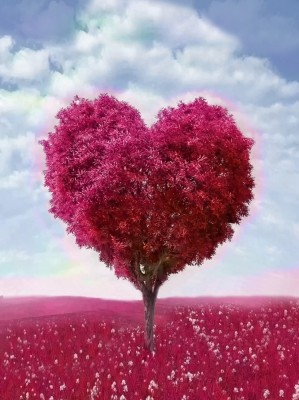 Алмазна мозаїка Дерево кохання 30х40 ST461