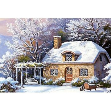 Набір алмазної мозаїки Зима 20х30 DT726