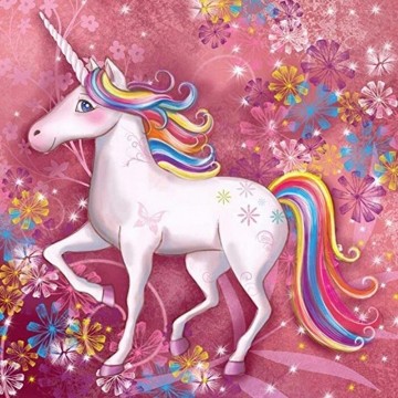 Набір алмазної мозаїки 20х20 Єдиноріг DD1200