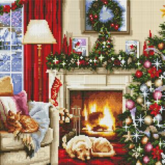 Алмазна мозаїка 40x50 Новий рік SP121