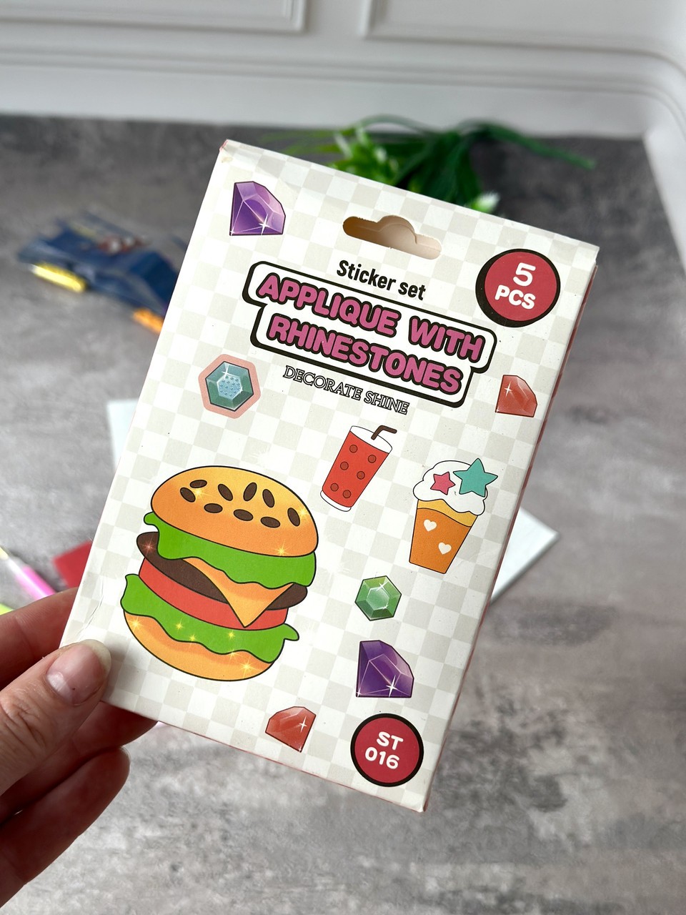 Хенд мейд стікери наклейки алмазна мозаїка Фаст фуд - Зображення 4