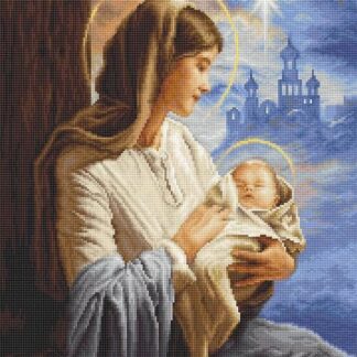 Набір для вишивання хрестиком G617 Діва Марія з немовлям (10313566)