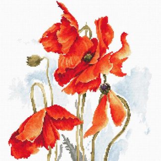 Набір для вишивання хрестиком B2374 Маки (B2374)