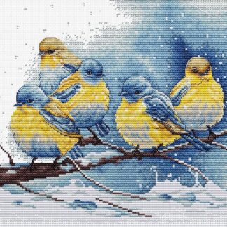 Набір для вишивання хрестиком Птахи Східні Сіалії (BU5028)