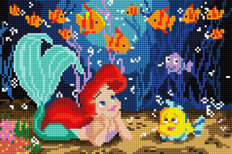 Набір для алмазної мозаїки Русалонька 20х30 DT708 - Зображення 2