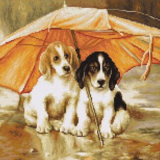 Набір для вишивання хрестиком G550 Двоє під парасолькою гобелен (9576858)