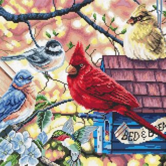 Набір для вишивання хрестиком Весняні співочі птахи (L8062)