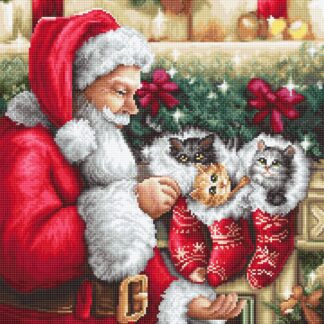 Набір для вишивання хрестиком G602 Дід Мороз гобелен (9299493)