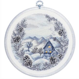 Набір для вишивки хрестиком BC218 Зима з п'яльцями