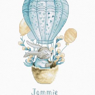 Набір для вишивання хрестиком B1150 Кролик на повітряній кулі (9264996)