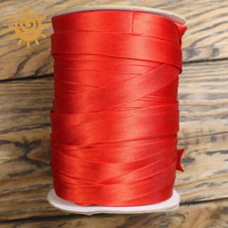 Коса бейка 12 мм, червоного кольору