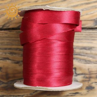 Коса бейка 12 мм, малинового кольору