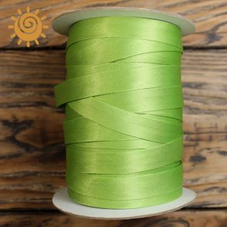 Коса бейка 12 мм, салатового кольору