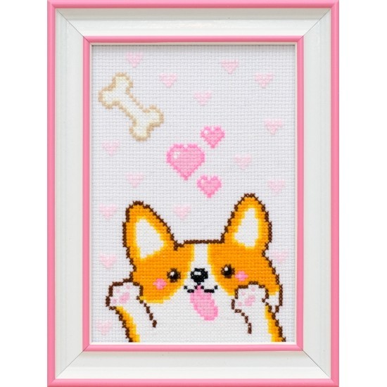 М-0239 "Песик" (набір для вишивання муліне акрил) 11х15 см