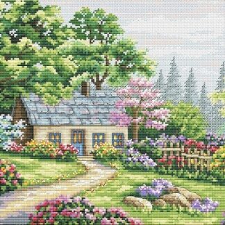 М-0290 "Літня тиша" (набір для вишивання муліне ДМС) 32х23 см