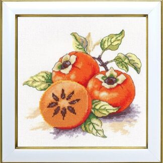 М-0332 "Медова хурма" (набір для вишивання муліне ДМС) 20х20 см