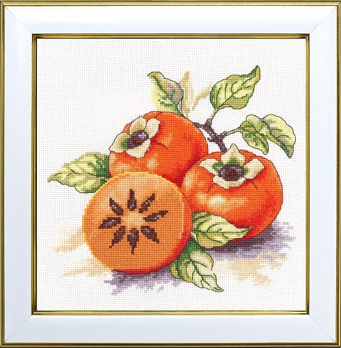 М-0332 "Медова хурма" (набір для вишивання муліне ДМС) 20х20 см