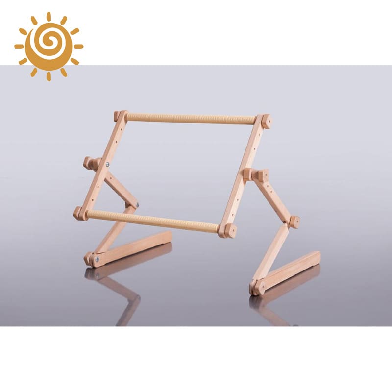 Дерев'яний станок Снігур з дерев'яними гобеленовими п'яльцями 40х56 см.