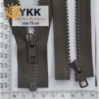 Блискавка трактор №5 YKK Японія 75см, колір хакі