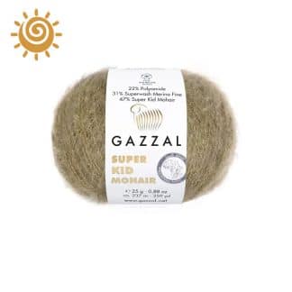 Gazzal Super Kid Mohair 64406, колір бежевий