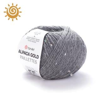 Alpaca Gold Paillettes 9304, колір рожевий