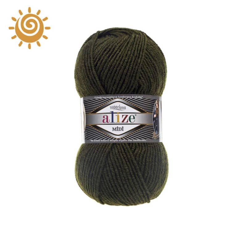 Alize Superlana Midi 241, колір темно-зелений